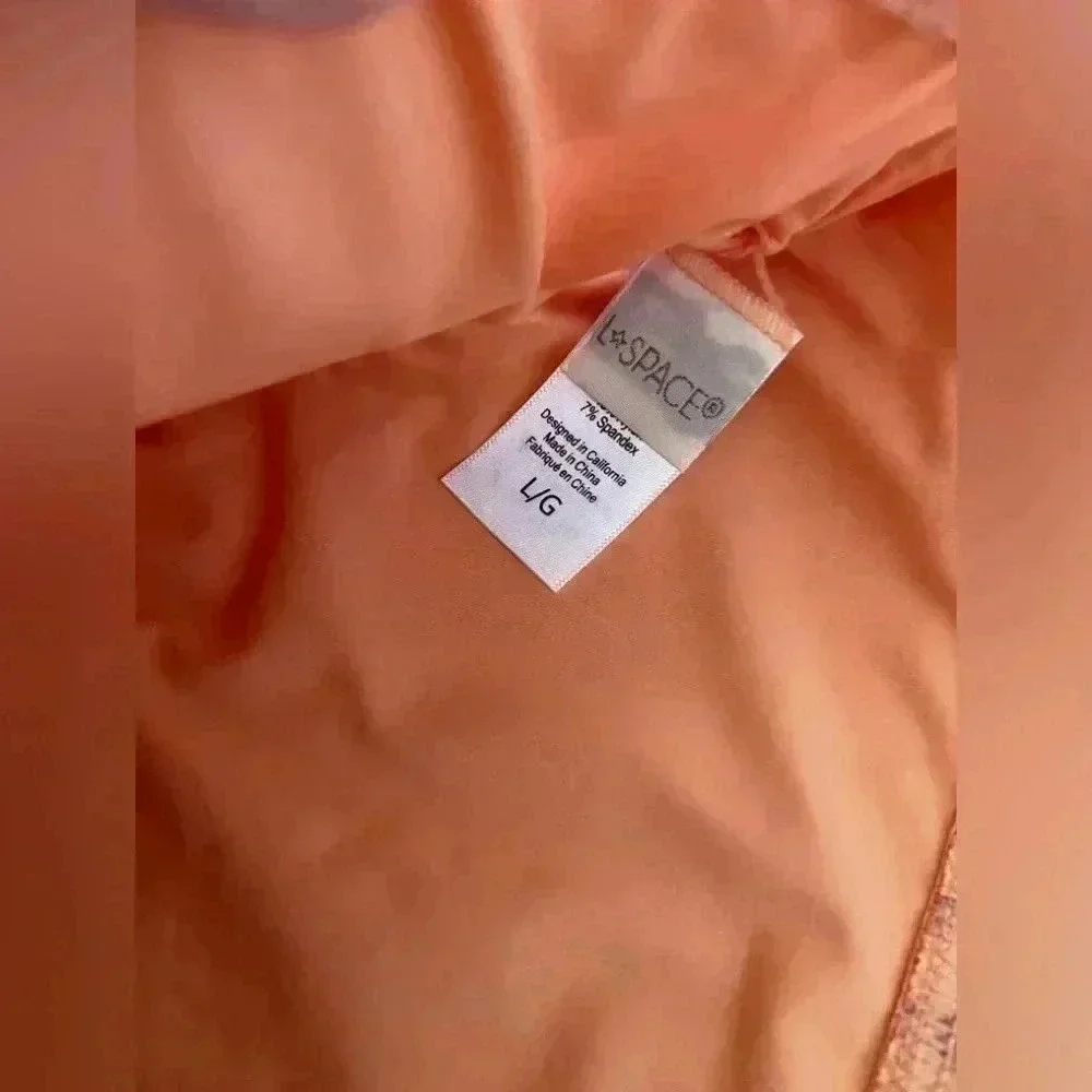 L*space Axel bikini top orange size XS and L